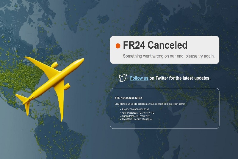 Flightradar24 lần đầu gặp sự cố quá tải người xem