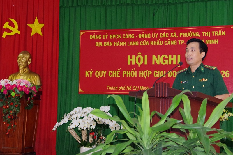 Phát huy vai trò Quy chế phối hợp giữa Biên phòng cửa khẩu cảng Thành phố với Đảng ủy 15 xã phường, thị trấn tuyến hành lang cửa khẩu cảng