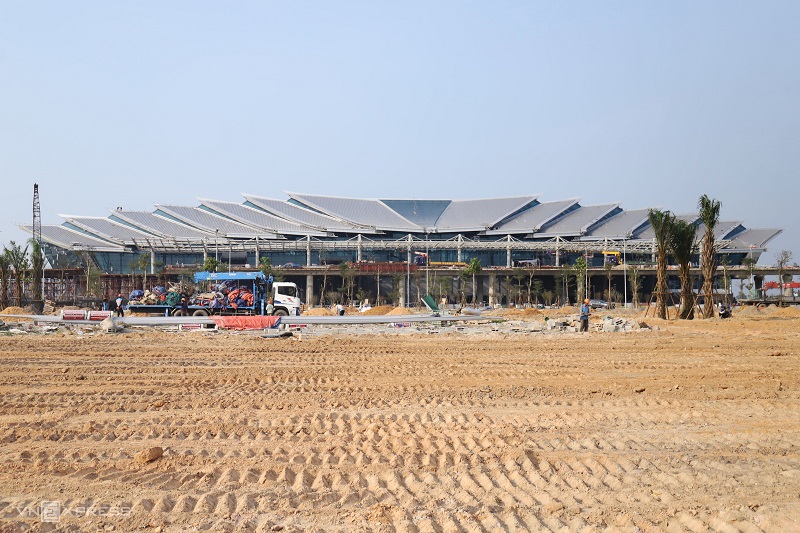 Sắp hoàn thành nhà ga T2 có kiến trúc cung đình Huế tại Phú Bài 