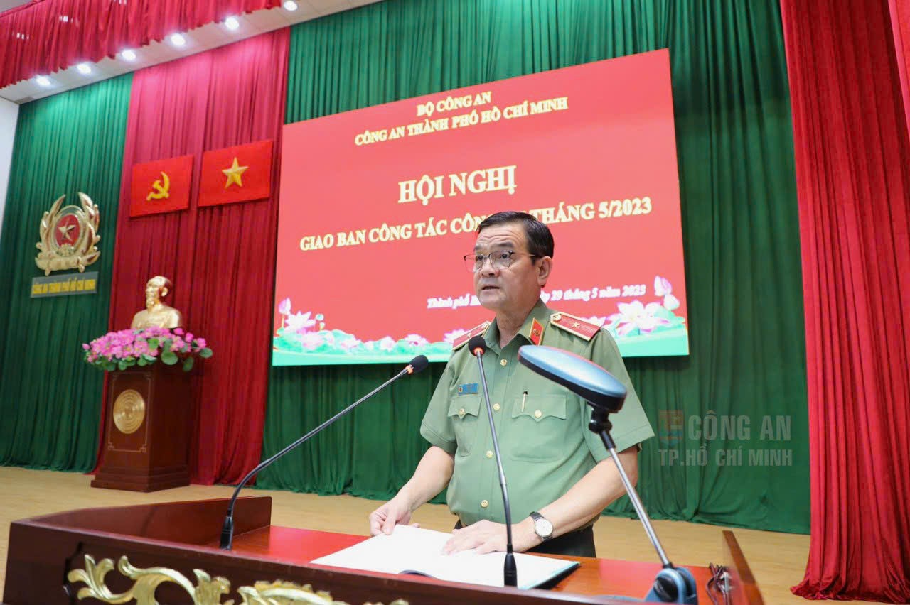 Công an TPHCM tổ chức hội nghị giao ban tháng 5 năm 2023