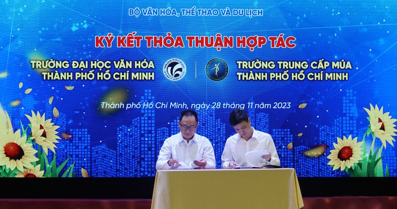 ĐH Văn hoá TP.HCM ký kết hợp tác với Trường Trung cấp Múa TP.HCM
