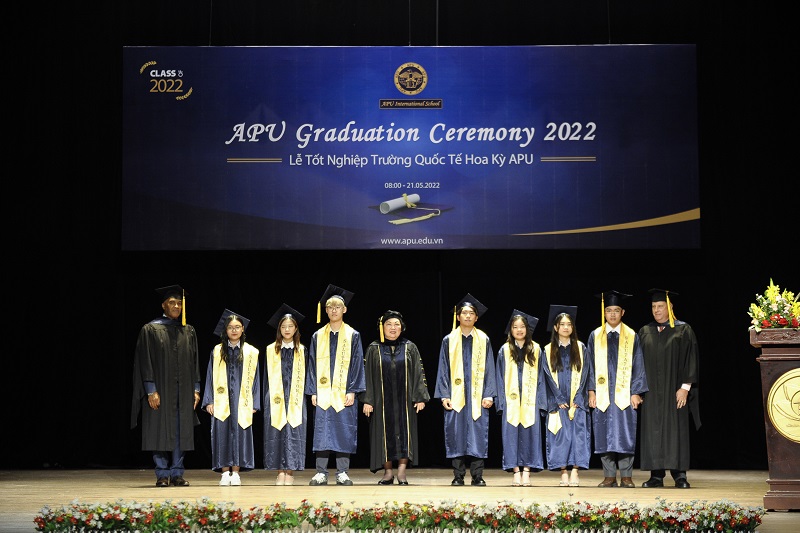 APU American International Schools of Saigon and Da Nang conducted their 18th annual graduation ceremonies
