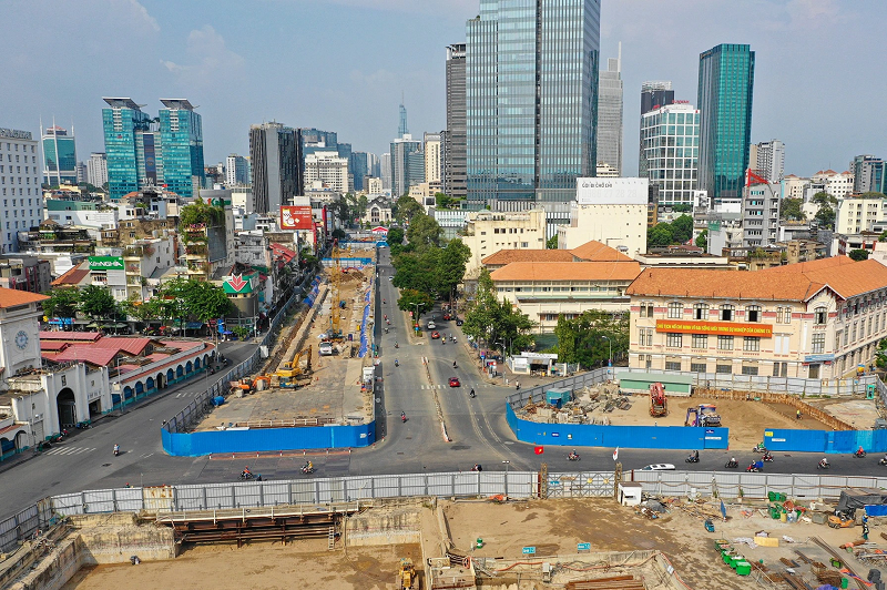 Tái lập mặt bằng 3 đoạn còn lại trên đường Lê Lợi và khu vực Bến Thành 