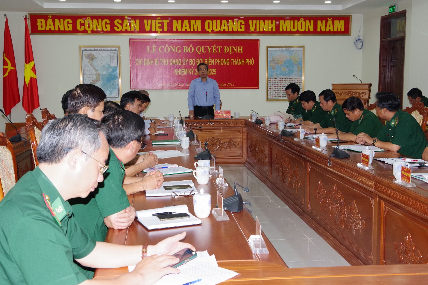 Lễ công bố Quyết định Chỉ định Bí thư Đảng ủy Bộ đội Biên phòng thành phố nhiệm kỳ 2020 – 2025