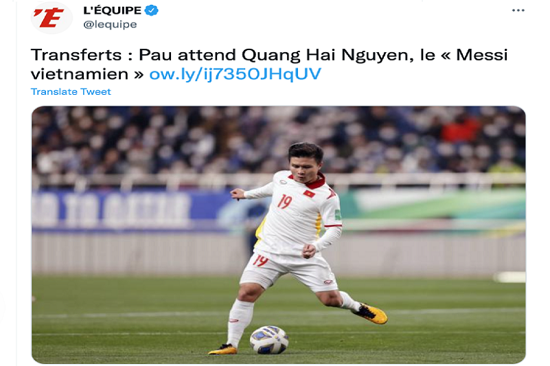 Quang Hải chính thức gia nhập Pau FC của Pháp