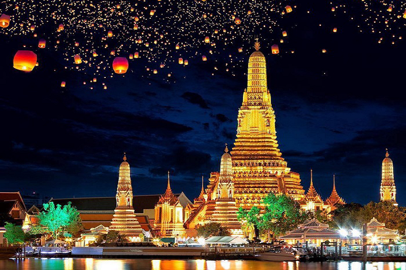 Cấm thả đèn trời tại 6 sân bay lớn dịp lễ hội hoa đăng Loy Krathong