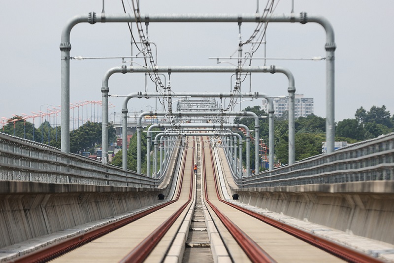 Metro số 1 chạy thử đoạn trên cao trong ngày 21-12