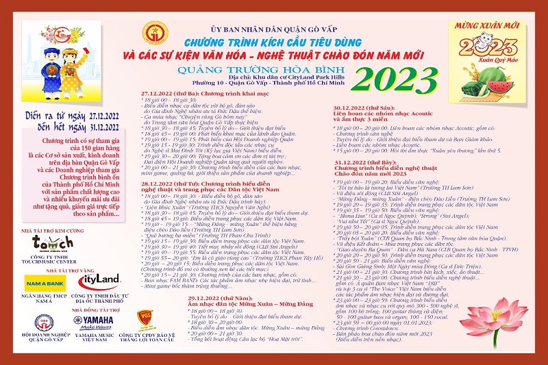TP.HCM: Gò Vấp tổ chức Chương trình kích cầu tiêu dùng và sự kiện đón chào năm mới 2023