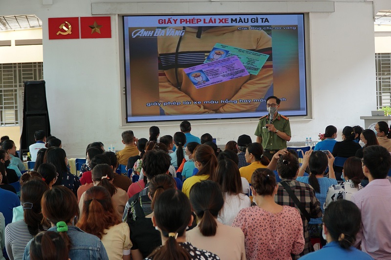 Công nhân viên chức lao động quận Bình Thạnh tham gia Ngày hội An toàn Giao thông năm 2023