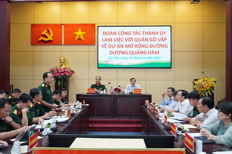 TPHCM: Quận Gò Vấp kiến nghị các đơn vị quân đội bàn giao mặt bằng dự án mở rộng, nâng cấp đường Dương Quảng Hàm