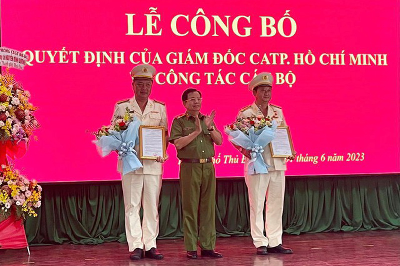 Trưởng phòng PC08 Công an TP.HCM được bổ nhiệm làm trưởng Công an TP Thủ Đức