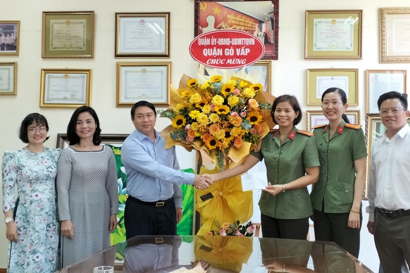 Lãnh đạo quận Gò Vấp thăm và chúc mừng các cơ quan báo chí tại TP.HCM