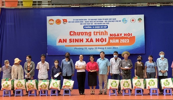 TPHCM: Gò Vấp vận động hơn 130 triệu đồng chăm lo cho hộ gia đình khó khăn tại Ngày hội An sinh xã hội năm 2023