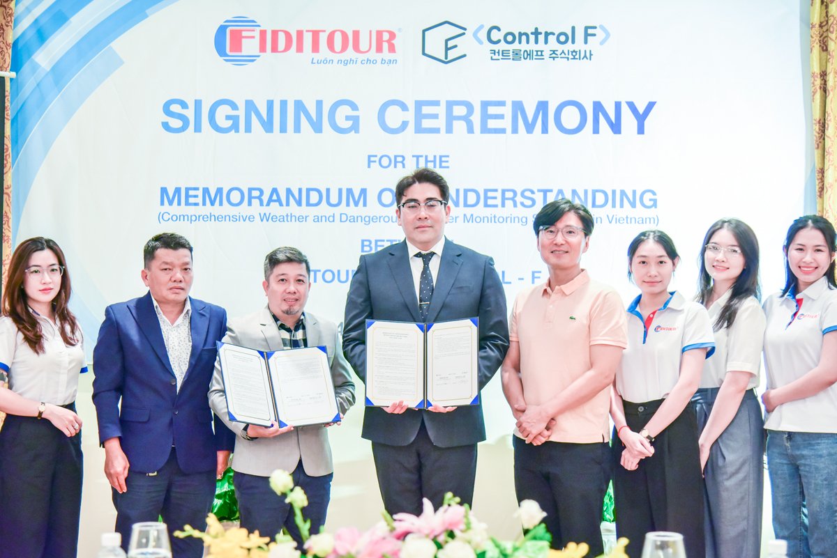 Công ty cổ phần Fiditour ký kết ghi nhớ với Control-F