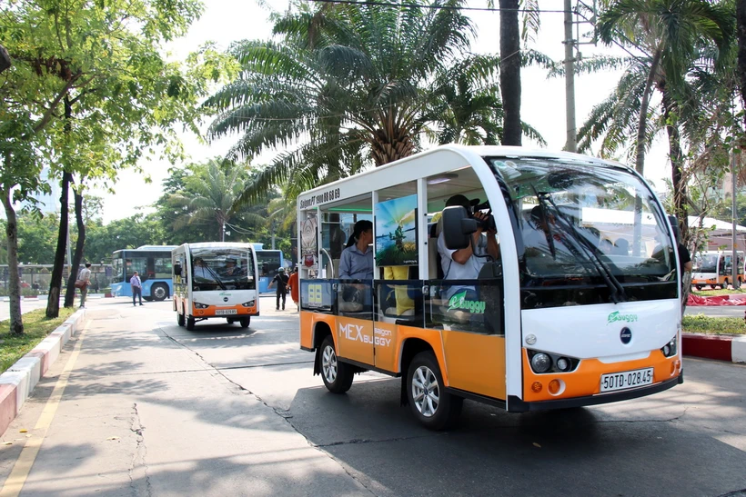 Tp. HCM: Thí điểm 70 xe điện phục vụ khách du lịch